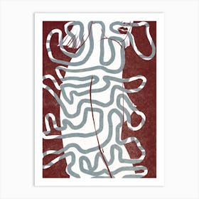 Woman In A Maze Art Print