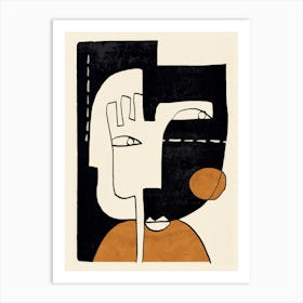 Abstract Face 55 Art Print