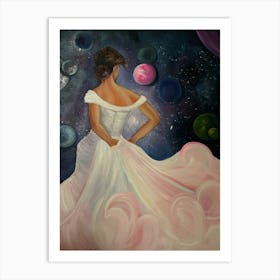 Bride In Space Art Print