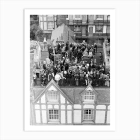 Punk Rockers On The Roof Of Beaufort Market, 1978 Art Print