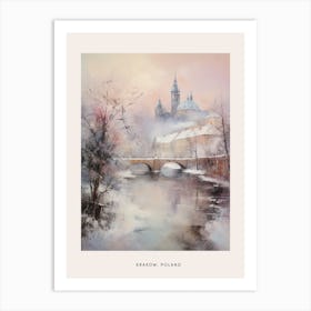 Dreamy Winter Painting Poster Krakow Poland 1 Art Print