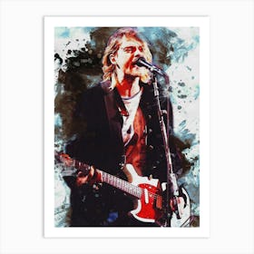 Smudge Of Kurt Cobain Art Print
