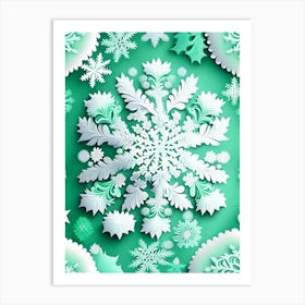 Intricate, Snowflakes, Kids Illustration 2 Art Print