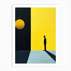 Man In A Suit, Minimalism 1 Art Print