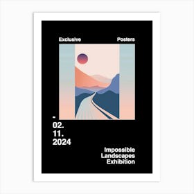Impossible Landscapes Exhibition Archive Poster 8 Art Print
