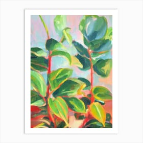 Prayer Plant Impressionist Painting Art Print