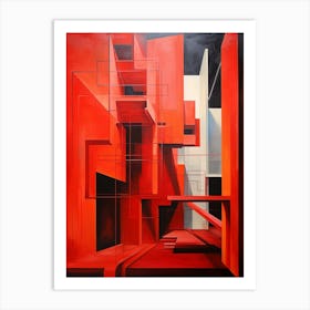 Abstract Geometric Architecture 2 Art Print