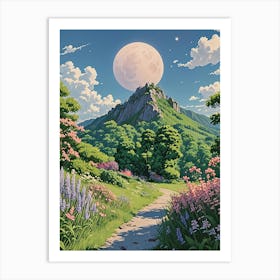 Large Full Moon Art Print