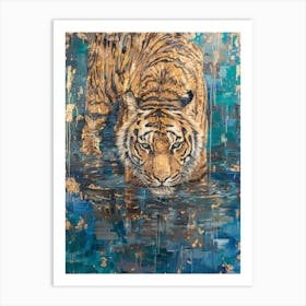 Tiger In Water 2 Art Print