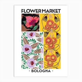 Flower Market Bologna Eugene Seguy Vintage Botanical Art Print