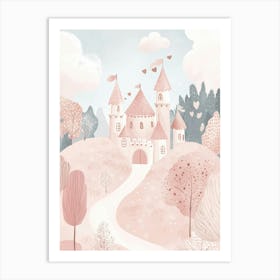 Pink Castle 1 Art Print