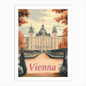 Aihrgdesign A Classic 1960s Travel Poster For Vienna Showcasi Bd094f8c 815e 4bf8 8e36 6339fcbe7c44 1 Art Print