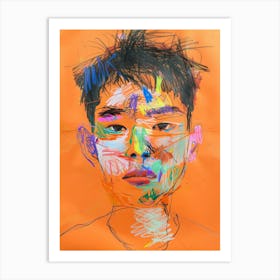 Boy'S Face Art Print