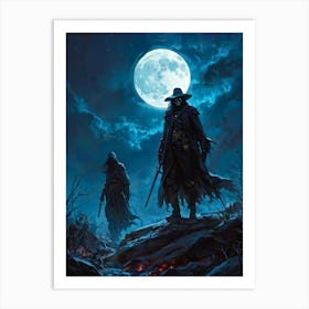 The Rising Undead In The Full Moon (36) Art Print