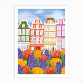 Amsterdam Tulips Art Print