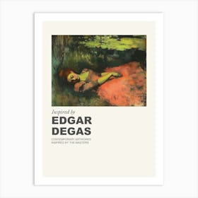 Museum Poster Inspired By Edgar Degas 3 Art Print