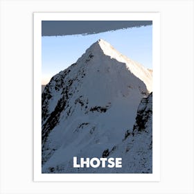 Lhotse, Mountain, Nepal, Nature, Himalayas, Climbing, Wall Print, Art Print