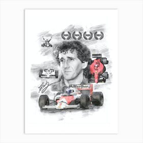 Alain Prost Art Print