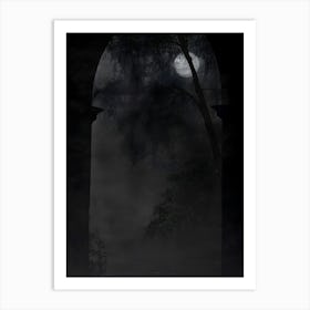 Dark Gothic Spooky Night Art Print