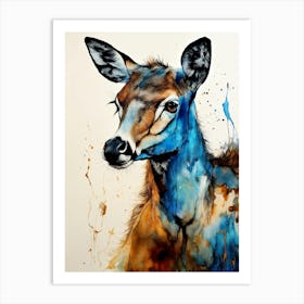Deer Canvas Print Art Print