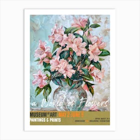 A World Of Flowers, Van Gogh Exhibition Azalea 2 Art Print