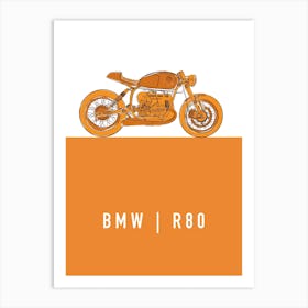 Motorbike Bmw R80 Art Print