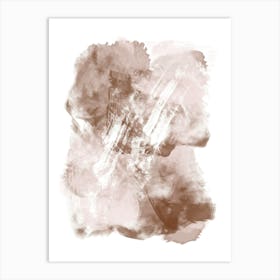 Abstract Mocha Paint Art Print