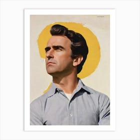 Jack Davenport Retro Collage Movies Art Print