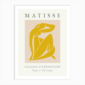 Matisse Abstract Body Yellow Art Print