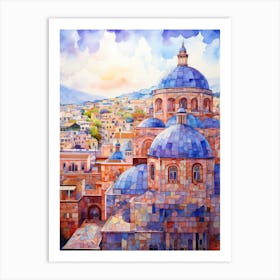 Greece Cityscape Art Print