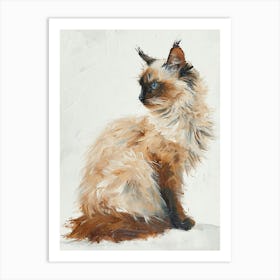 Turkish Angora Cat Painting 4 Art Print