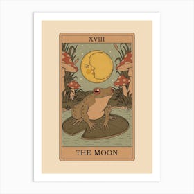 The Moon - Frogs Tarot Art Print