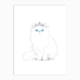 Princess Cat 1 Art Print