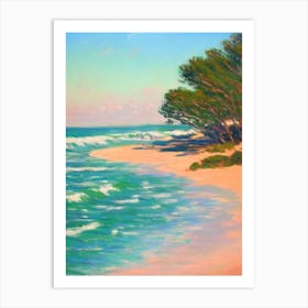 Boomerang Beach Australia Monet Style Art Print
