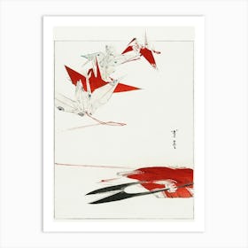 Bird Origami, Illustration From Bijutsu Sekai (1893 1896), Watanabe Seitei Art Print