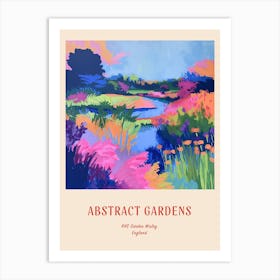 Colourful Gardens Rhs Garden Wisley United Kingdom 3 Red Poster Art Print