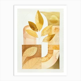 Gold Leaf 12 Art Print