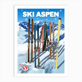 Ski Aspen 1 Art Print