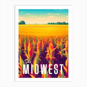 Midwest USA Cornfield Art Print