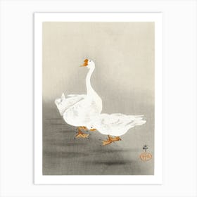 Two Geese (1900 1930), Ohara Koson 1 Art Print
