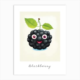 Friendly Kids Blackberry 2 Poster Art Print