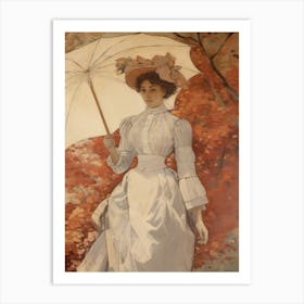 Victorian Woman Painting Art Print