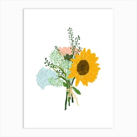 Sunny Bouquet Art Print