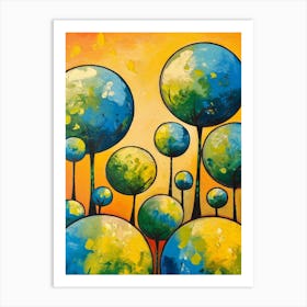 Trees In The Sky Art Print