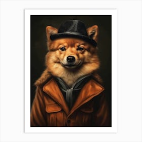 Gangster Dog Finnish Spitz 3 Art Print