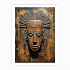 African Mask Art and Tribal Delights Art Print