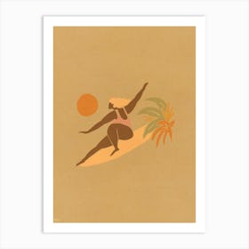 Lady Slider Teal - Tropicool Studio Art Print