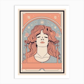 Tarot Card Face Art Print