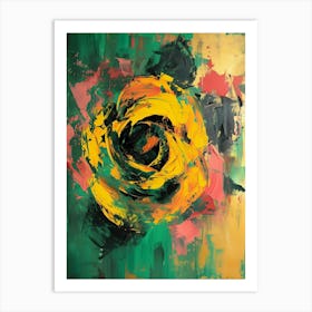 Yellow Rose Art Print