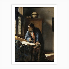 Johannes Vermeer The Geographer Art Print